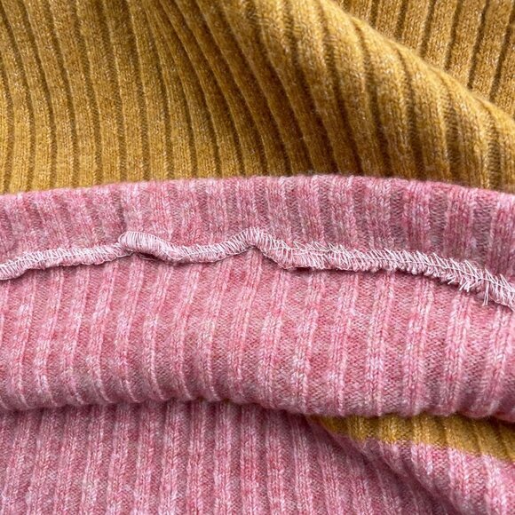 Madewell Colorblock Sweater Dress in Coziest Yarn Womens Size XS Wool Blend - Picture 6 of 8